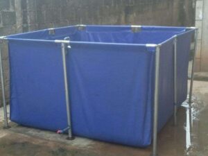 Tarpaulin Fish Pond (13ft by 13ft 4ft H) | 1000 Capacity