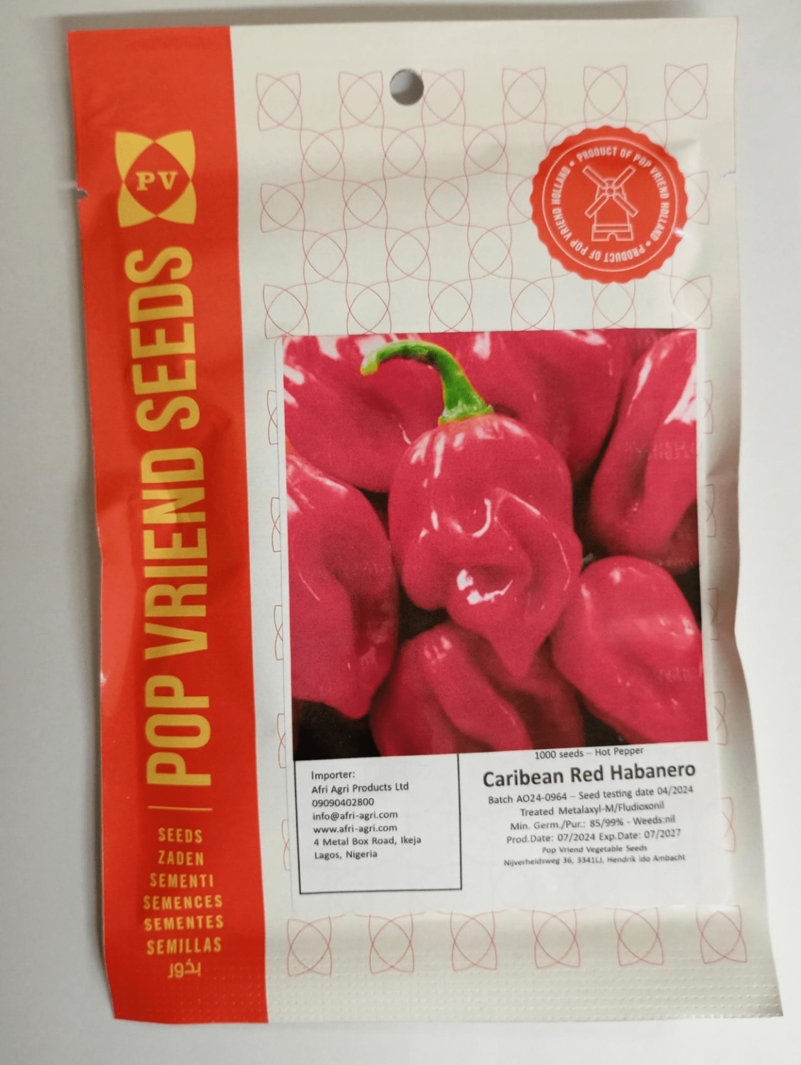 Caribbean Red Habanero Pepper AGRIKHUB